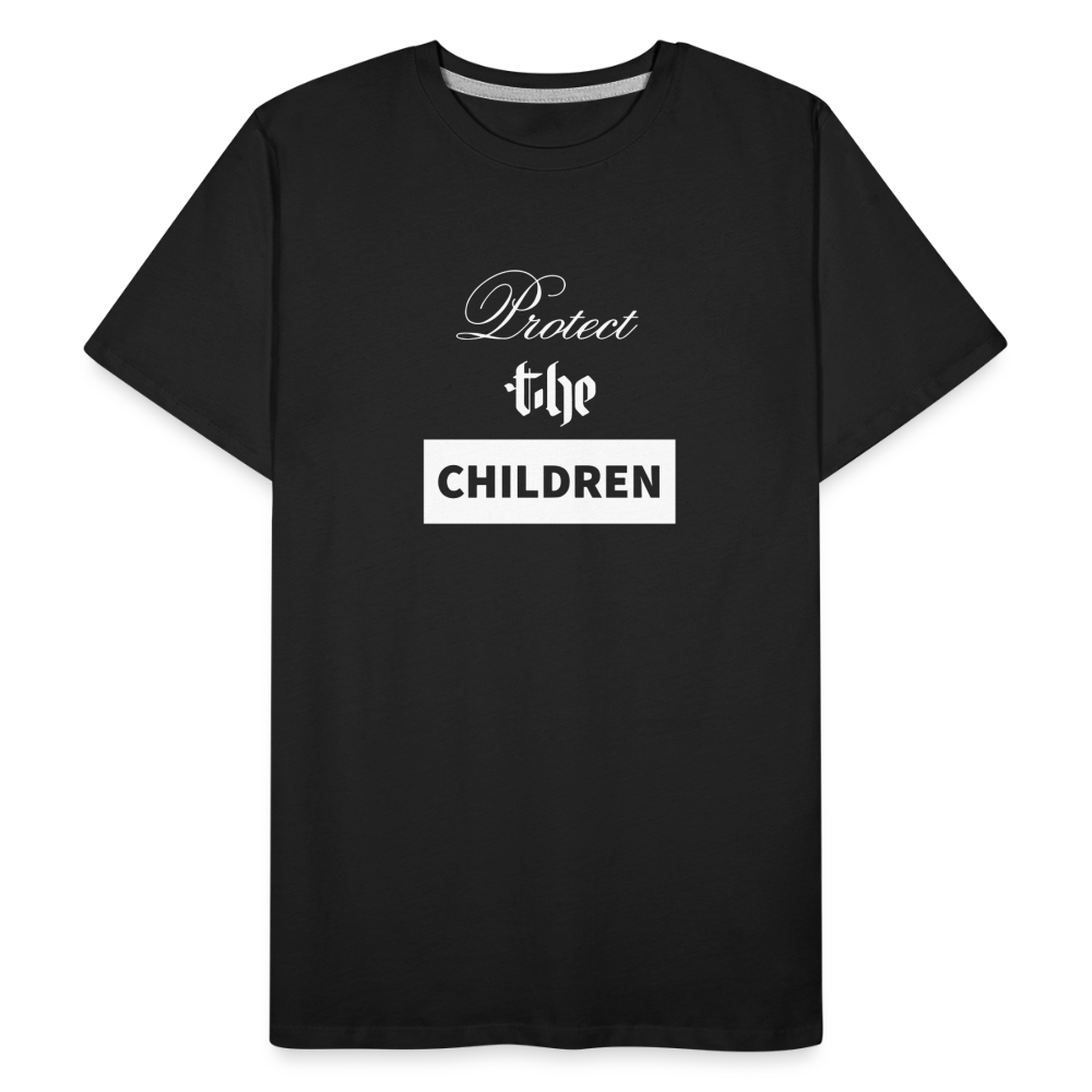 Premium Organic PROTECT THE CHILDREN T-Shirt - black