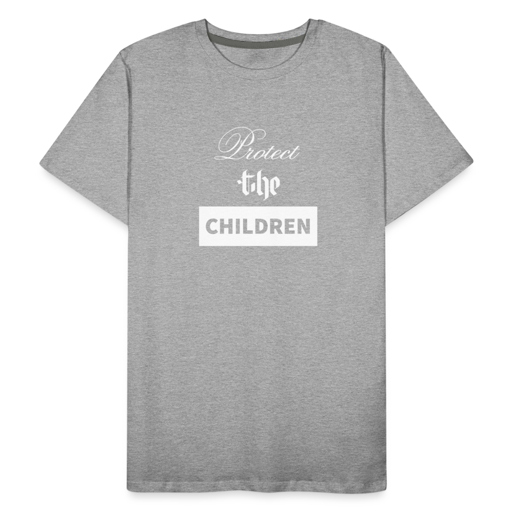 Premium Organic PROTECT THE CHILDREN T-Shirt - heather gray