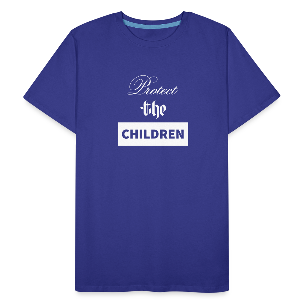 Premium Organic PROTECT THE CHILDREN T-Shirt - royal blue