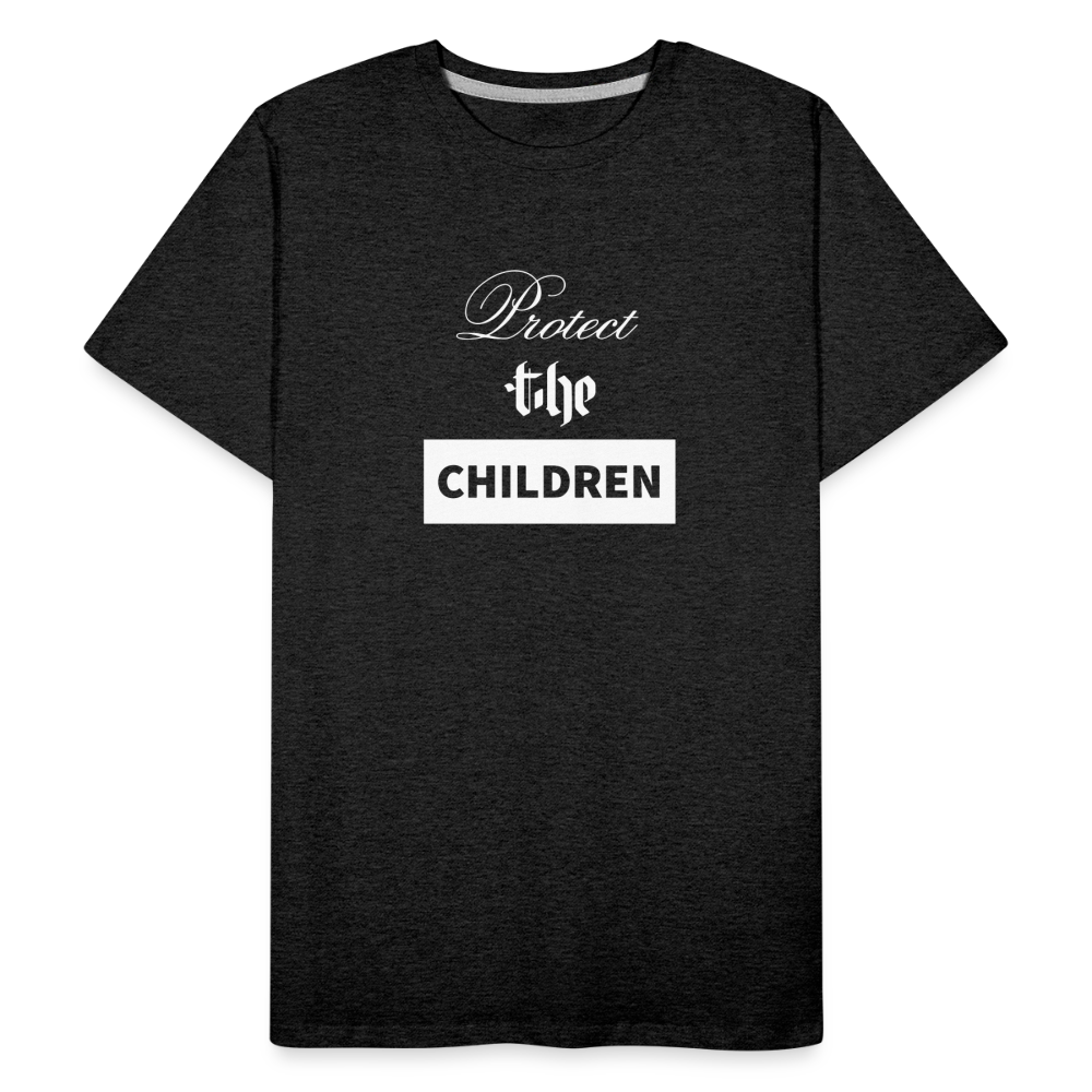 Premium Organic PROTECT THE CHILDREN T-Shirt - charcoal grey