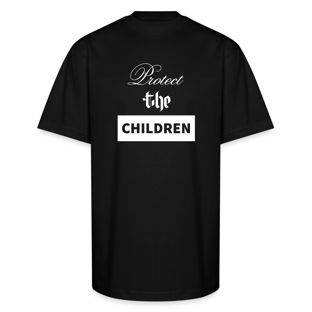 Unisex Oversized Heavyweight  PROTECT THE CHILDREN T-Shirt - black