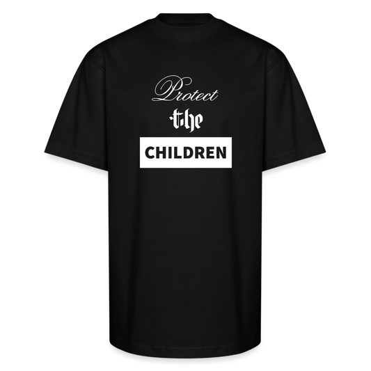 Unisex Oversized Heavyweight  PROTECT THE CHILDREN T-Shirt - black