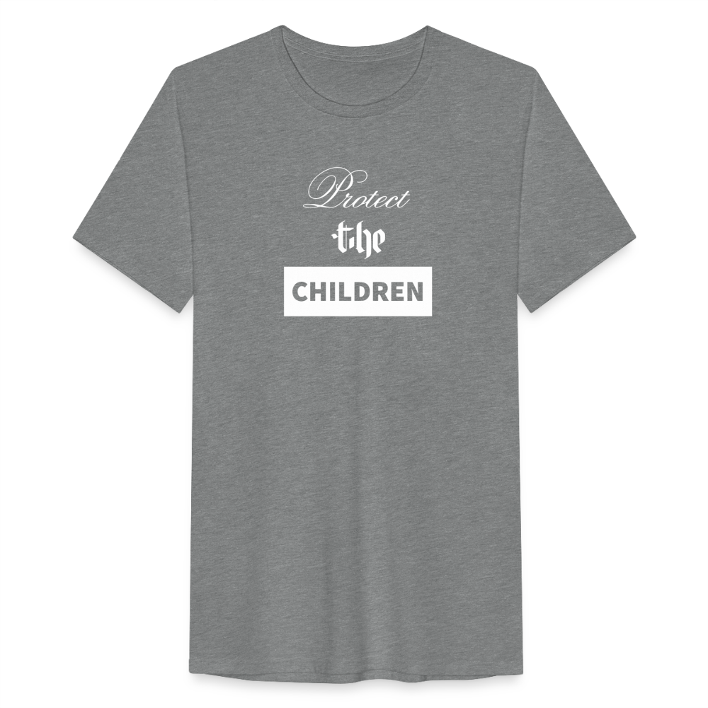 Light weight Organic PROTECT THE CHILDREN T-Shirt - heather gray