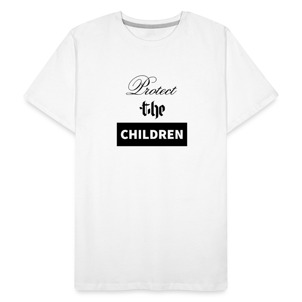 Premium Organic PROTECT THE CHILDREN T-Shirt - white