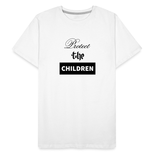 Premium Organic PROTECT THE CHILDREN T-Shirt - white