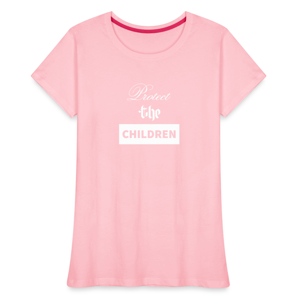 Women’s Premium PROTECT THE CHILDREN Organic T-Shirt - pink